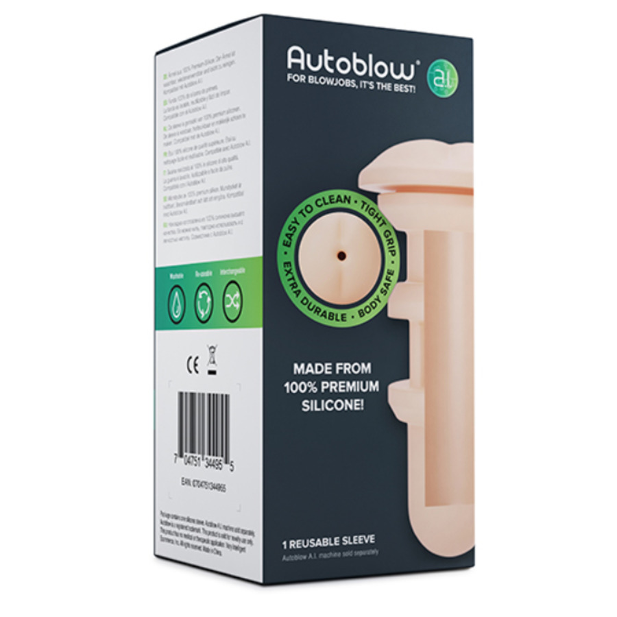 Autoblow - A.I. Machine Siliconen Sleeve Anus Licht Mannen Speeltjes